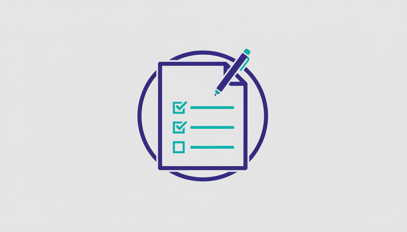 Illustration of a customized RFP document with checklist items