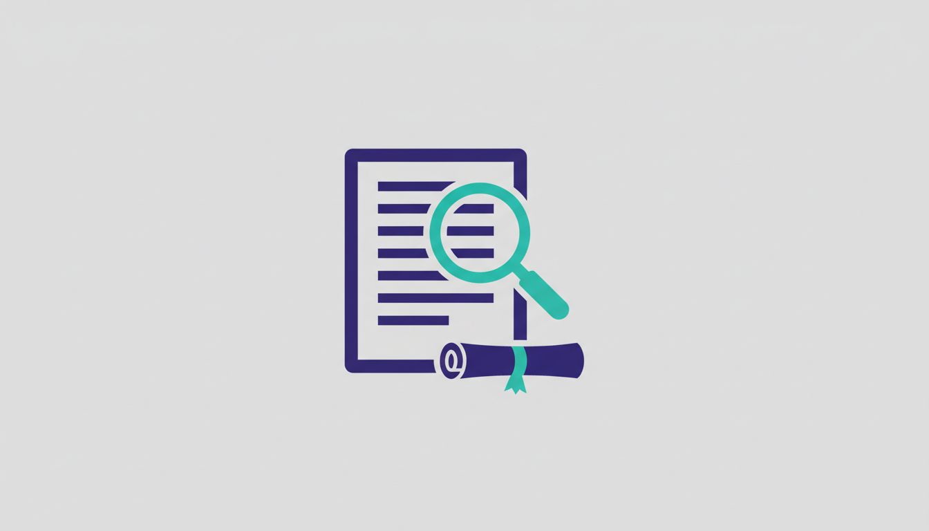 Document with a magnifying glass representing procurement process