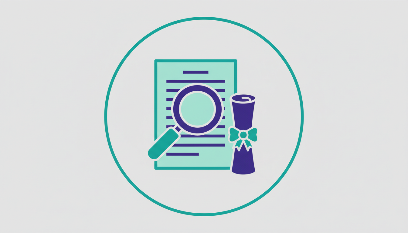 Document and magnifying glass representing RFP process