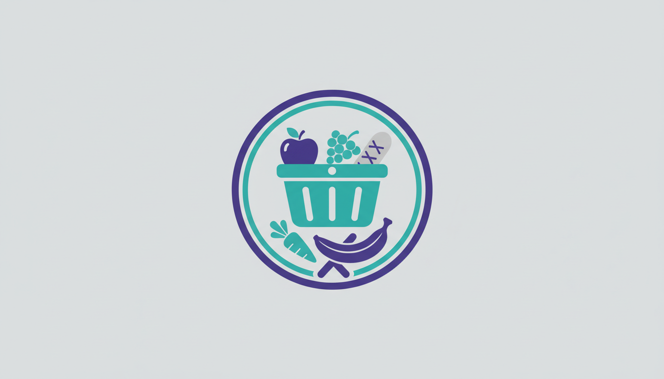 Conceptual logo design for N.Y.C. Groceries initiative